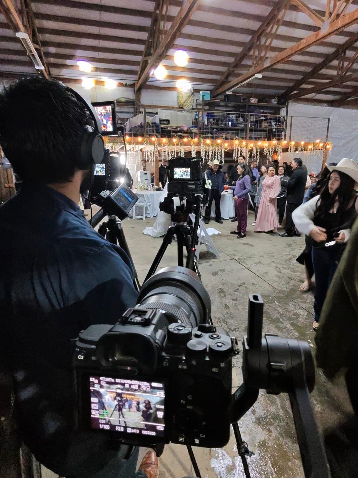 NDP Films crew filming a wedding ceremony in Yakima Washington